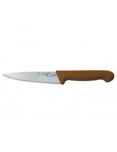 Нож PRO-Line поварской 16 см, коричневая пластиковая ручка, P.L. Proff Cuisine