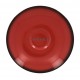 Блюдце 15 см  для чашек 200 и 230мл красное фарфор RAK серия LEA