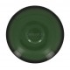 Блюдце 15 см  для чашек 200 и 230мл зеленое фарфор RAK серия LEA