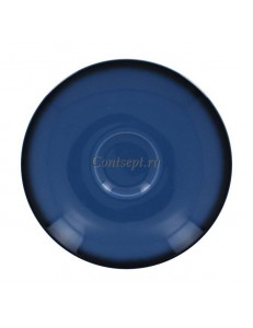 Блюдце 17 см  для чашки 280мл синее фарфор RAK  серия LEA