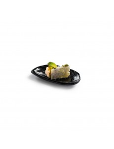 Блюдо для подачи в виде мидии  4мл 7,5х3,5х1,5см  матовый фарфор PORDAMSA серия Mediterranean Textures
