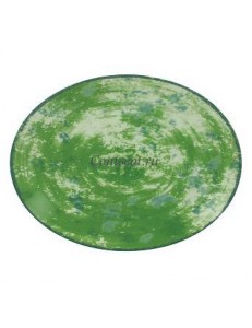Блюдо овальное зеленое 26 см RAK фарфор серия Peppery