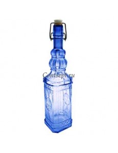 Бутылка с бугельной пробкой 700мл цвет синий