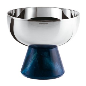 Чаша на подставке 11х9,5см синяя ножка Sambonet Madame Чаша на подставке 11х9,5см синяя ножка Sambonet Madame