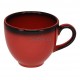 Чашка кофейная 200мл красная фарфор RAK серия LEA