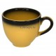 Чашка кофейная 200мл желтая фарфор RAK серия LEA