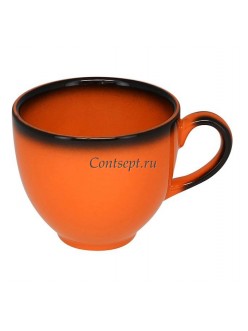 Чашка кофейная 230мл оранжевая фарфор RAK серия LEA