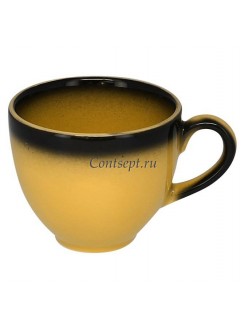 Чашка кофейная 280мл желтая фарфор RAK серия LEA