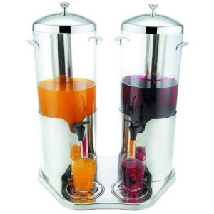 Диспенсер для напитков двойной 2х5л 42,5х30,5х50см PL Proff Cuisine