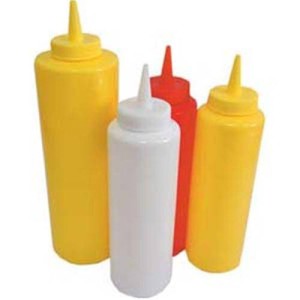 Емкость для соуса желтая 480мл пластик