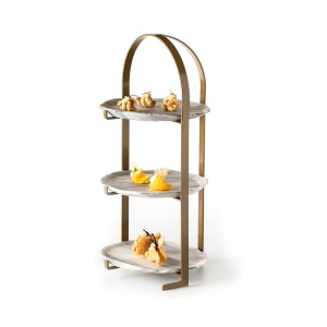 Этажерка 45см с 3 тарелками 20см Nordica Pordamsa Stands & domes