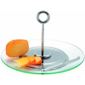 Этажерка 31см стекло нержавеющая сталь Этажерка 31см стекло нержавеющая сталь