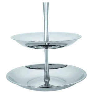 Этажерка двухъярусная 20/27х32см нержавеющая сталь Этажерка двухъярусная 20/27х32см нержавеющая сталь