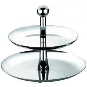 Этажерка двухъярусная 27/22х20см нержавеющая сталь Этажерка двухъярусная 27/22х20см нержавеющая сталь