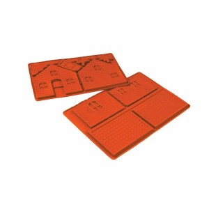 Форма Домик 30х17,5см 6 ячеек силикон Форма Домик 30х17,5см 6 ячеек силикон