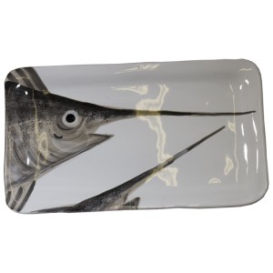 Тарелка 36x21см Рыба Меч серия Marina