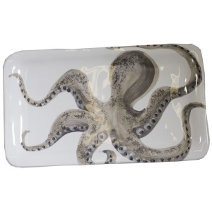 Тарелка 36x21см Осьминог серия Marina
