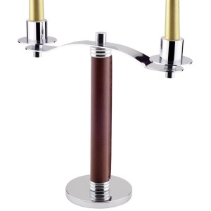 Канделябр 28см на 3 свечи нержавеющая сталь