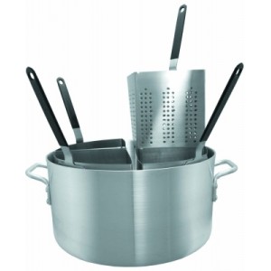 Кастрюля для приготовления пасты с 4 фильтрами 36х18см нержавеющая сталь