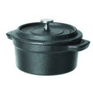 Кастрюля порционная с крышкой 500мл 12,7х6см чугун Кастрюля порционная с крышкой 500мл 12,7х6см чугун