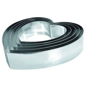 Кондитерская форма Сердце 15х16х5см нержавеющая сталь