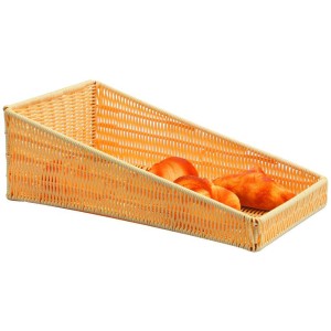 Корзина для выкладки прямоугольная 25х46х5см  полиротанг