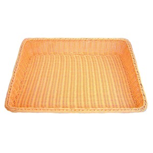 Корзина для выкладки прямоугольная 61х45х12см  полиротанг