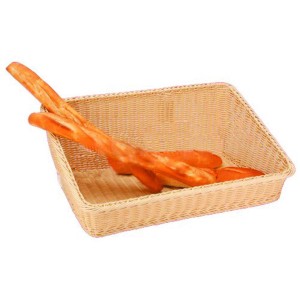 Корзина для выкладки прямоугольная 61х45х24см  полиротанг