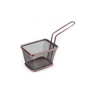 Корзинка для подачи 10х9см нержавеющая сталь с медным покрытием Antique Copper Корзинка для подачи 10х9см нержавеющая сталь с медным покрытием Antique Copper