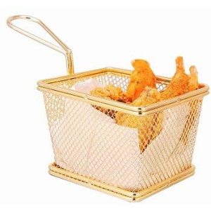 Корзинка для подачи 12,5х10х8,5см нержавеющая сталь Корзинка для подачи 12,5х10х8,5см нержавеющая сталь