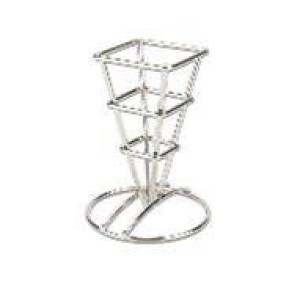 Корзинка конусная для подачи снеков на подставке 6,4х12,7см нержавеющая сталь Корзинка конусная для подачи снеков на подставке 6,4х12,7см нержавеющая сталь