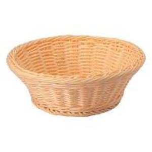 Корзинка плетеная 23х7см бежевая пластик