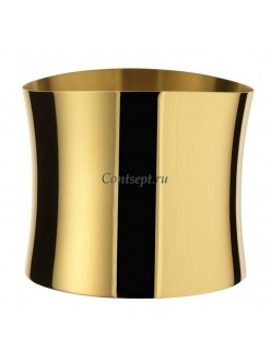 Кулер для вина 24,5х20,3см золотого цвета Sambonet Bamboo PVD Tin Gold