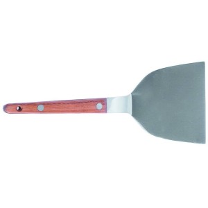 Лопатка для тепаньяки с деревянной ручкой 10,5х9см