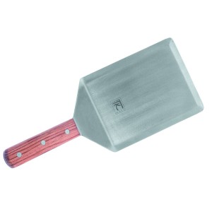 Лопатка с острыми краями и деревянной ручкой 16х12,5см