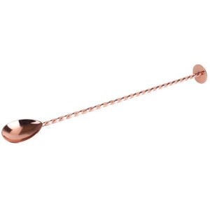 Ложка барная 28см со ступкой с медным покрытием Ложка барная 28см со ступкой с медным покрытием