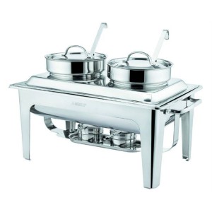 Мармит суповой 2 резервуара с подогревом 2х4л 66х37х38см