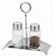 Набор для специй 2 предмета соль/перец на подставке Caraway нержавеющая сталь стекло