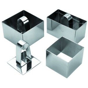 Набор из трех форм с 1 прессом нержавеющая сталь