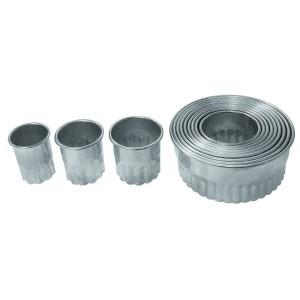 Набор резаков Кольцо волнистое 12 шт нержавеющая сталь