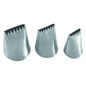 Насадка плоская с зубцами 0,8х0,1х5см нержавеющая сталь