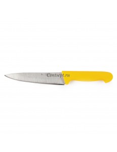 Нож 16см ручка желтого цвета