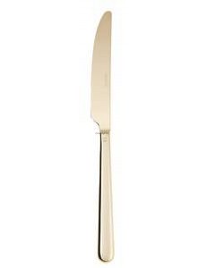 Нож десертный моноблок Sambonet серия Linear Champagne PVD