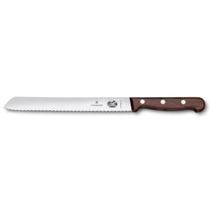 Нож для хлеба 21см с ручкой из розового дерева Victorinox