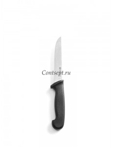 Нож для разделки мяса 15см черная ручка Hendi