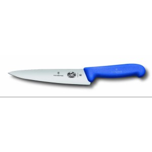 Нож поварской 19см синяя ручка Victorinox серия Fibrox