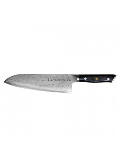 Нож поварской Сантоку 17.5см дамасская сталь