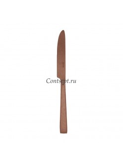 Нож столовый моноблок Sambonet Flat Copper Vintage PVD