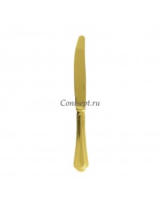 Нож столовый моноблок Sambonet серия Filet Toiras PVD Tin Gold