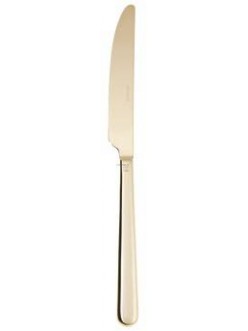Нож столовый моноблок Sambonet серия Linear Champagne PVD